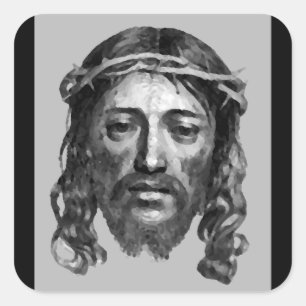 JESUS CHRIST VIERKANTE STICKER