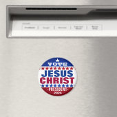 Jesus Christ voor President 2024 Magneet (Insitu (Vaatwasser))