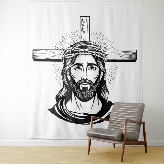 Jesus Christ Wandkleed (In situ)