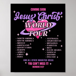 Jesus Christ Wereldtour Komt Erbij Je Kunt Het Nie Poster