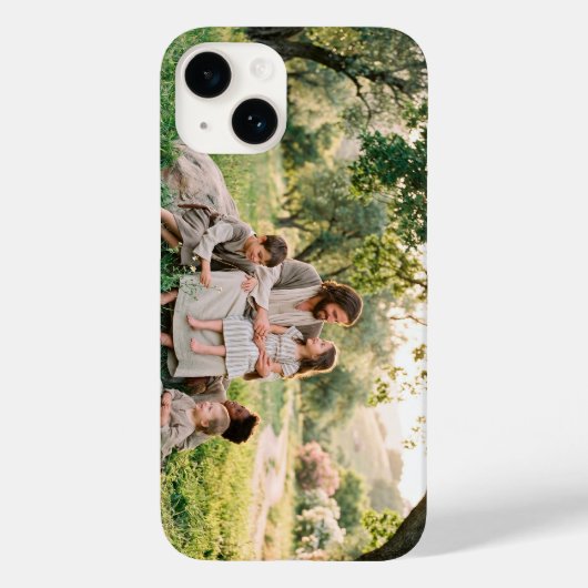 Jesus Christ with Children Blessing iPhone Case (Achterkant)