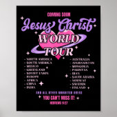 Jesus Christ World Tour Coming Soon You Can't Miss Poster (Voorkant)