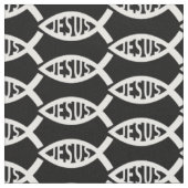 Jesus Christelijk Fish Pattern Stof (Close Up)