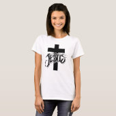 "JESUS" Christelijk heren T-shirt (Voorkant volledig)