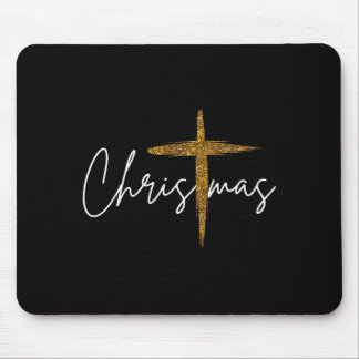 Jesus Christelijk Kruis Prettig Kerstmis Pyjama Fa Muismat