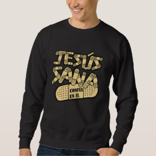 Jesus Christelijke Bijbelverzen in Spaanse Religie Trui