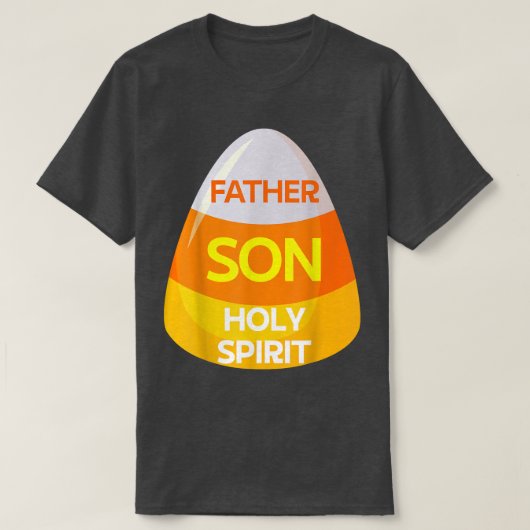 Jesus Christian Candy Corn Halloween  T-shirt (Design voorkant)