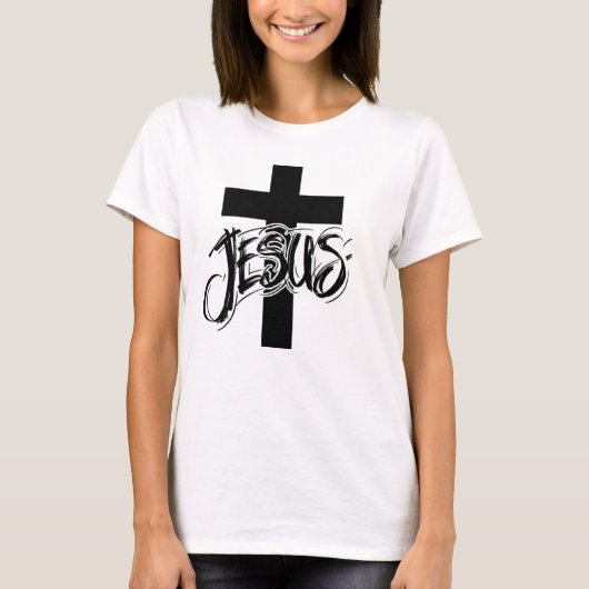 "JESUS" Christian men T-Shirt (Voorkant)