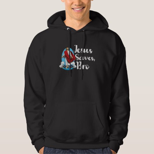 Jesus Christianity God Praying Prayer Pastor Hoodie (Voorkant)