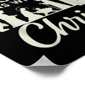 Jesus Christmas Begins With Christ Pjs Pajamas Tod Poster (Hoek)