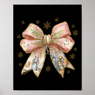 Jesus Christmas Coquette Kerstmis Jezus is de rede Poster