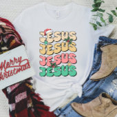Jesus Christmas T-shirt kleurrijk