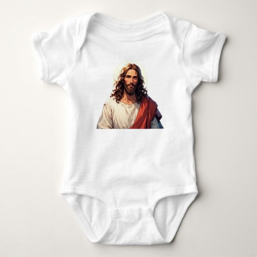 Jesus Christus Christelijk baby body Romper (Voorkant)