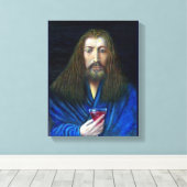 JESUS CHRISTUS, DE KELK IN EMMAUS CANVAS AFDRUK (Insitu (Houten vloer))