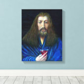 JESUS CHRISTUS, DE KELK IN EMMAUS CANVAS AFDRUK (Insitu (Houten vloer))