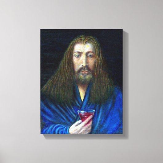 JESUS CHRISTUS, DE KELK IN EMMAUS CANVAS AFDRUK (Voorkant)