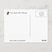 Jesus-Christus en het Amerikaanse Briefkaart van (Achterkant)