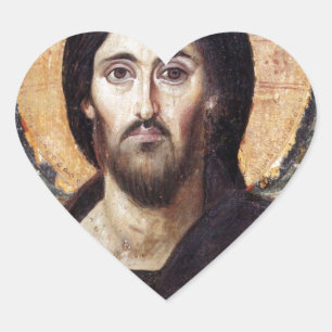Jesus-Christus Hart Sticker