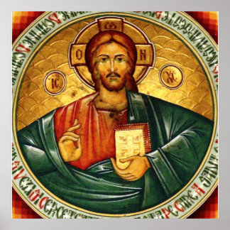 Jesus Christus Hristos Pantocrator Poster
