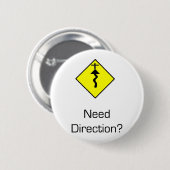 Jesus-Christus is de Richting Ronde Button 5,7 Cm (Voorkant /achterkant)