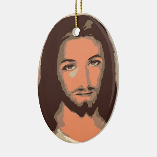 JESUS CHRISTUS KERAMISCH ORNAMENT (Links)