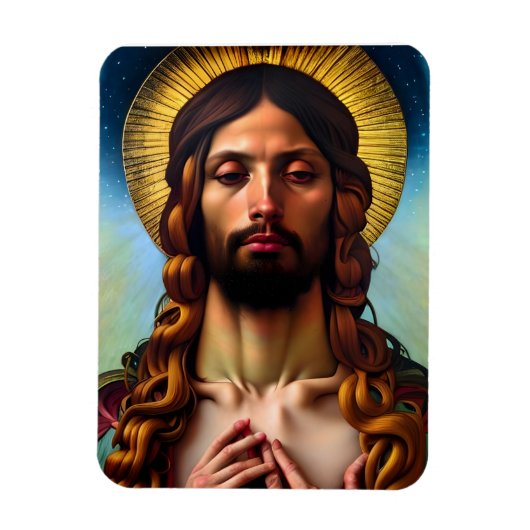 Jesus Christus Modern Renaissance Magneet (Verticaal)