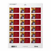 Jesus Christus Pantocrator Schilderij Etiket (Full Sheet)