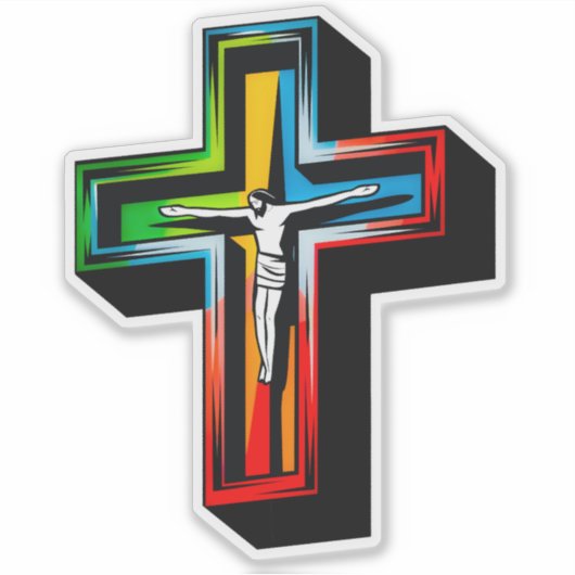 Jesus Christus Sticker (Voorkant)