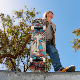 Jesus Christus Thorn Crown Passion Abstracte kunst Persoonlijk Skateboard