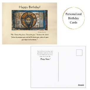 Jesus Christus Zakdoek Orthodoxe Verjaardag     Briefkaart