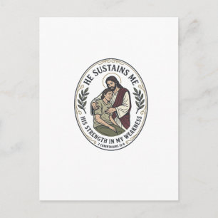 Jesus Chronische Ziekte Aanmoediging T-Shirt Inspi Briefkaart