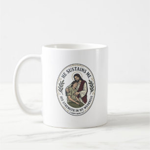 Jesus Chronische Ziekte Aanmoediging T-Shirt Inspi Koffiemok
