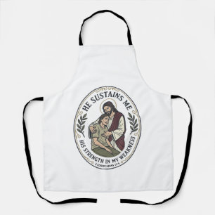 Jesus Chronische Ziekte Aanmoediging T-Shirt Inspi Schort
