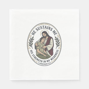 Jesus Chronische Ziekte Aanmoediging T-Shirt Inspi Servet