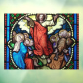 JESUS CHURCH GLAS IN LOOD WINDOW CLING RAAMSTICKER (Vel 3)