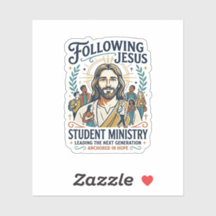 Jesus Church Merch Jeugd Kamp Stijl T-shirt Geloof Sticker