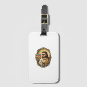 Jesus Cloud Storage Volledige Waarschuwing Paywall Bagagelabel (Voorkant (verticaal))