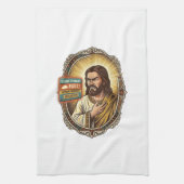 Jesus Cloud Storage Volledige Waarschuwing Paywall Theedoek (Verticaal)