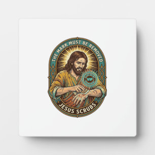 Jesus Club Handstempel Zal Niet Afwassen Ochtend H Fotoplaat