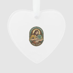 Jesus Club Handstempel Zal Niet Afwassen Ochtend H Ornament