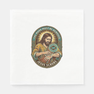 Jesus Club Handstempel Zal Niet Afwassen Ochtend H Servet