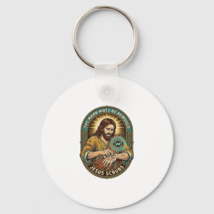 Jesus Club Handstempel Zal Niet Afwassen Ochtend H Sleutelhanger