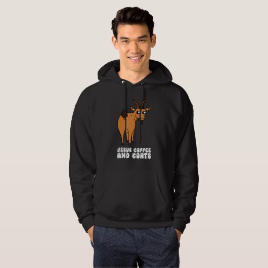 Jesus Coffee And Goats Hoodie (Voorkant volledig)