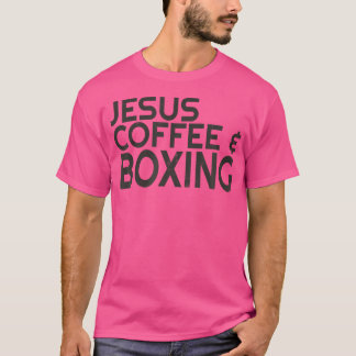 Jesus Coffee Boxing Christelijk Boxer Christ Glory T-shirt