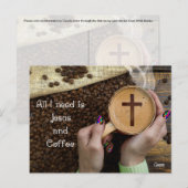 Jesus & Coffee - Briefkaart (Voorkant / Achterkant)