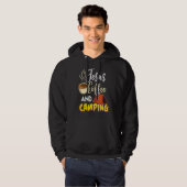 Jesus Coffee & Camping Great Christian Camping Ca Hoodie (Voorkant volledig)
