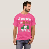Jesus Coffee Camping RV trailer T-shirt (Voorkant volledig)