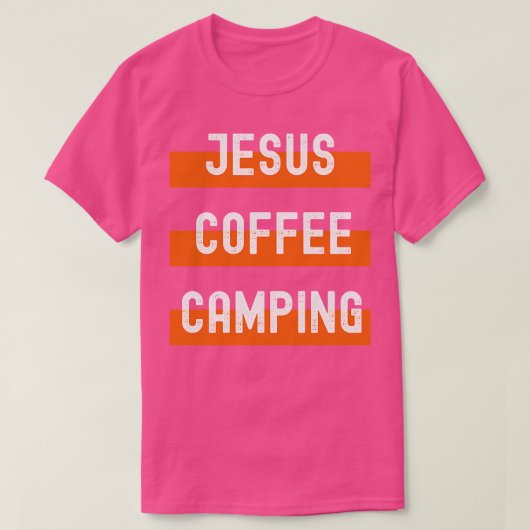 Jesus Coffee Camping T-shirt (Design voorkant)