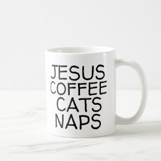 JESUS COFFEE CATEE NAPS CAT COFFEE MUGS KOFFIEMOK