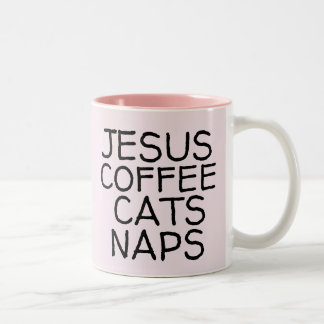 JESUS COFFEE CATEE NAPS CAT COFFEE MUGS TWEEKLEURIGE KOFFIEMOK